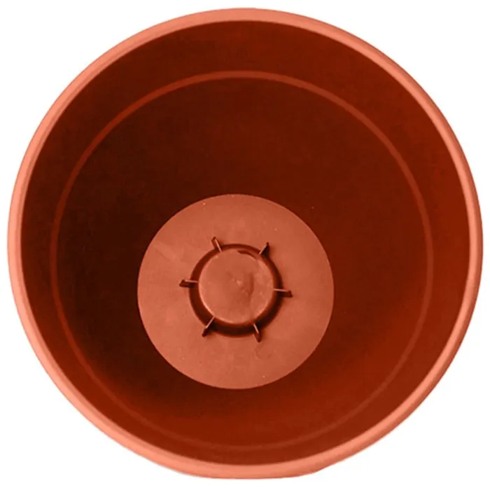 EDA Pot de fleur rond Osaka Ø 40 cm (28,3 L) - Intérieur/Extérieur - Terre battue orange - Fabriqué en France - Ø 41 x H 34,3 cm EDA Pot de fleur rond Osaka Ø 40 cm (28,3 L) - Intérieur/Extérieur - Terre battue orange - Fabriqué en France - Ø 41 x H 34,3 cm