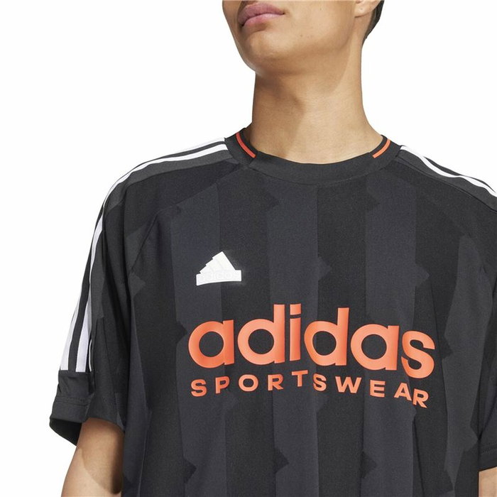 T-shirt à manches courtes homme Adidas House Of Tiro Jacquard Jersey Noir