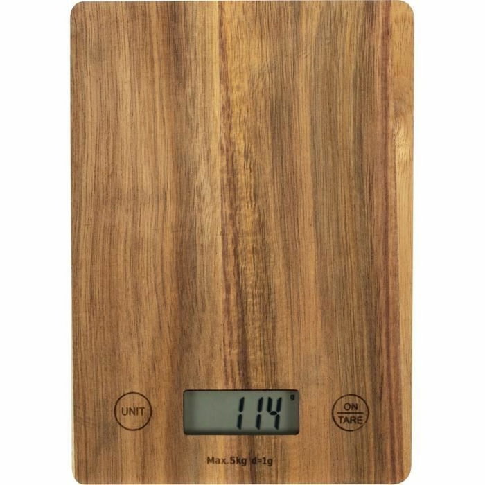 Livoo DOM492 Balance de cuisine électronique avec plateau en acacia Livoo DOM492 Balance de cuisine électronique avec plateau en acacia