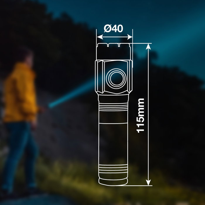 GSC Evolution Lampe de poche de main 8 LED 30W