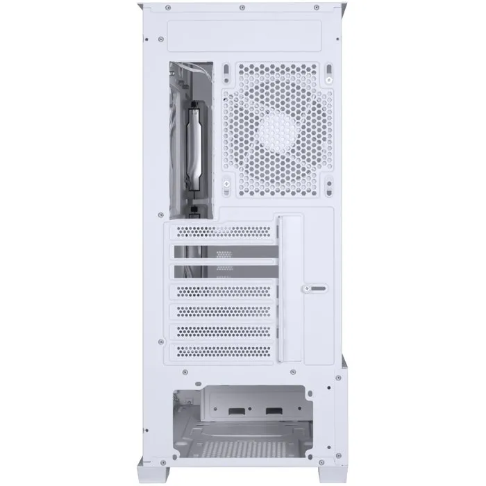 Bitfenix Boîtier moyen tour CETO Basic Blanc - Compatible ATX/Micro-ATX/Mini-ITX - 3 ventilateurs ARGB 120mm - Panneaux verre trempé - Ports Type-C & USB 3.0