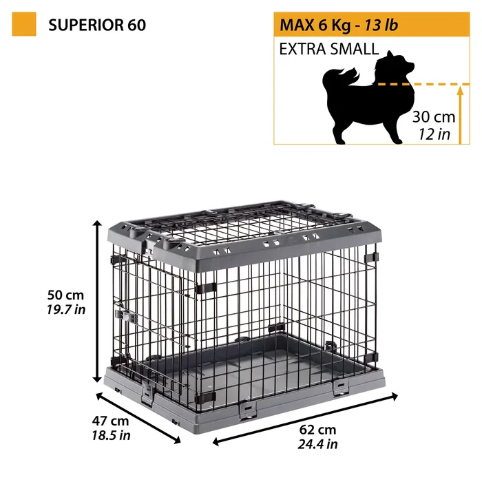 Ferplast Partie supérieure de cage pour chien Superior 60 Ferplast Partie supérieure de cage pour chien Superior 60