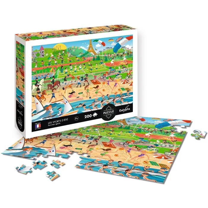 Sentosphere - Puzzle Calypto Les Sports d'été - 200 pièces - Dès 7 ans