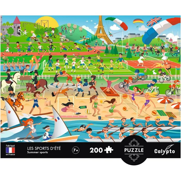 Sentosphere - Puzzle Calypto Les Sports d'été - 200 pièces - Dès 7 ans