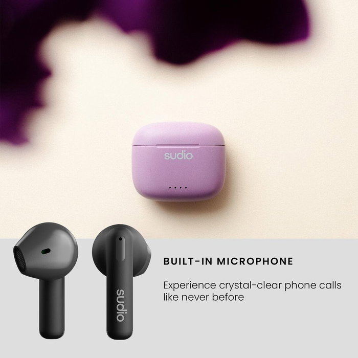 Écouteurs in Ear Bluetooth Sudio A1 True Wireless Noir