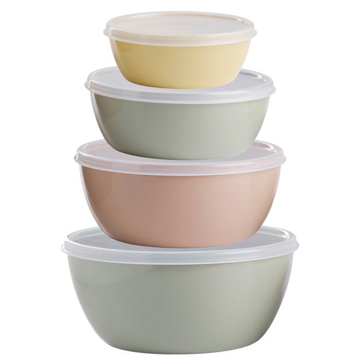 Day Jeu de 4 bols avec couvercles multicolores Day Jeu de 4 bols avec couvercles multicolores