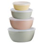 Day Jeu de 4 bols avec couvercles multicolores