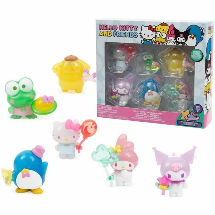 GPTOYS Coffret de 6 figurines Hello Kitty 5 cm