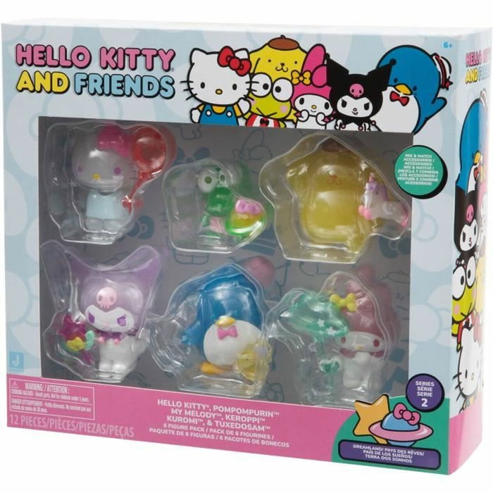 GPTOYS Coffret de 6 figurines Hello Kitty 5 cm