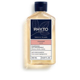 Phyto Shampoing Protecteur de Couleur COLOR Cheveux Teints et Mèches, 250 ml, Sans Silicones, Enrichi à l'Huile de Jojoba