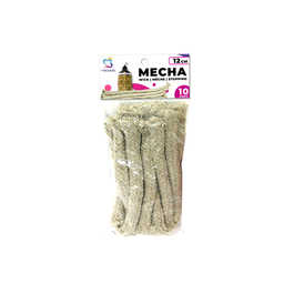 Marbueno 10046 Lot de 10 mèches pour torche de jardin 12 cm – Rechange pour antorche, idéal pour terrasse et camping