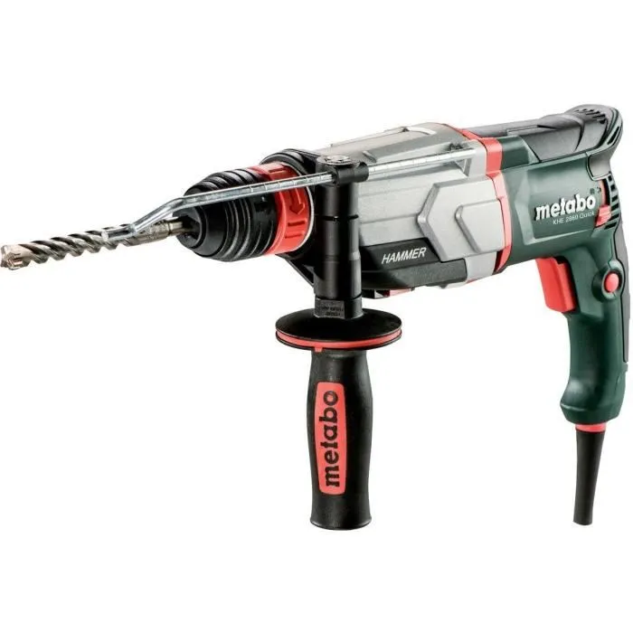 Metabo Marteau perforateur combiné KHE 2860 Quick, SDS-plus, mandrin rapide, butée de perçage, poignée caoutchoutée, MetaBOX 145 Metabo Marteau perforateur combiné KHE 2860 Quick, SDS-plus, mandrin rapide, butée de perçage, poignée caoutchoutée, MetaBOX 145