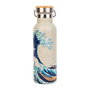 ERIK Gourde Isotherme en Acier Inoxidable 500 ml - Design La Grande Vague de Kanagawa d'Hokusai avec Bouchon Étanche