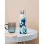 ERIK Gourde Isotherme en Acier Inoxidable 500 ml - Design La Grande Vague de Kanagawa d'Hokusai avec Bouchon Étanche