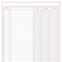 Livre de comptes DOHE 09908 Bordeaux A4 Feuille 100 Volets