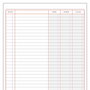 Livre de comptes DOHE 09908 Bordeaux A4 Feuille 100 Volets