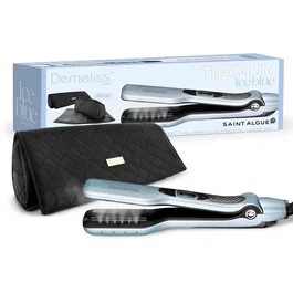 Saint Algue Demeliss Titanium Ice Blue 26 Lisseur vapeur avec fonction vapeur et trousse