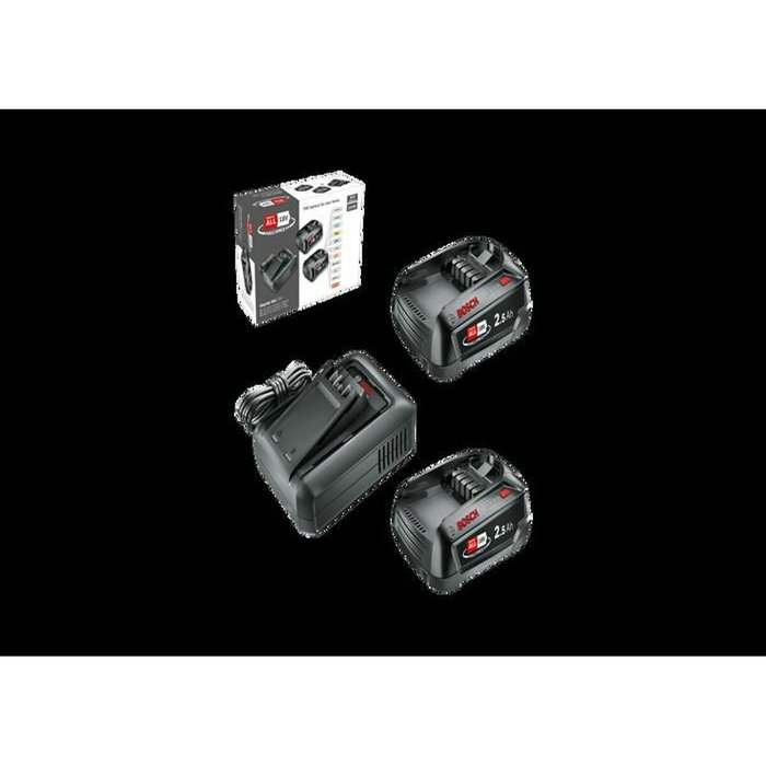 Bosch POWER FOR ALL 18V Set avec 2 batteries 2,5 Ah et chargeur AL 18V-44
