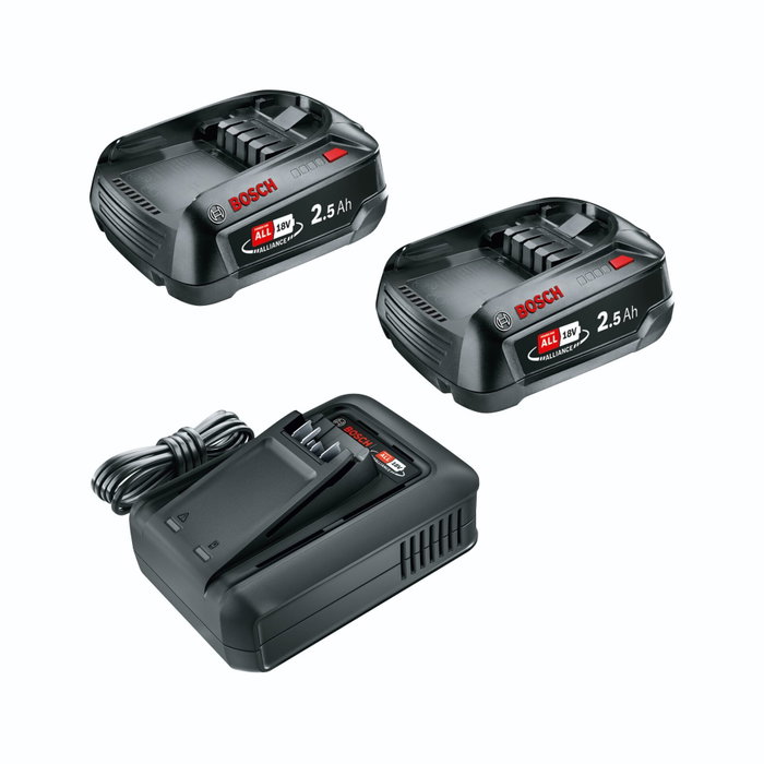 Bosch Pack POWER FOR ALL 18V avec chargeur AL 18V-44 et 2 batteries 2,5 Ah Bosch Pack POWER FOR ALL 18V avec chargeur AL 18V-44 et 2 batteries 2,5 Ah