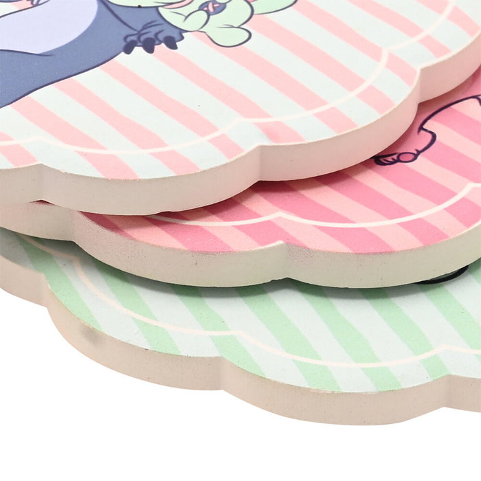 WIDDOP & CO Set de 4 dessous de verre en céramique Stitch Disney - Design coloré avec Stitch et ses amis