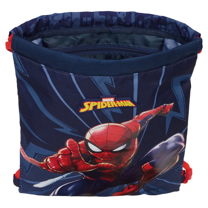 Sac à dos serré par des ficelles Spider-Man Bleu 26 x 34 x 1 cm Sac à dos serré par des ficelles Spider-Man Bleu 26 x 34 x 1 cm