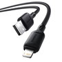 Baseus Silky Series Câble de charge USB vers Lightning 2,4A, 2 m, noir