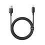 Baseus Silky Series Câble de charge USB vers Lightning 2,4A, 2 m, noir