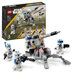 LEGO Star Wars Pack de Combate Soldados Clon 501 75345 - Set de Construction avec 4 Minifigures et Canon - Jeu de Briques +6 Ans