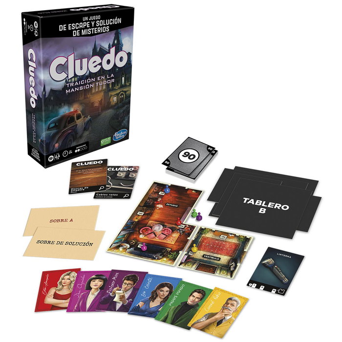 Hasbro Gaming - Cluedo Escape F5699 - Jeu de société en espagnol - Version Escape pour enfants +10 ans Hasbro Gaming - Cluedo Escape F5699 - Jeu de société en espagnol - Version Escape pour enfants +10 ans