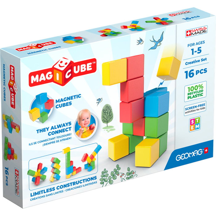 Geomag Magicube Set Créatif - 16 pièces