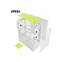 MSI MAG Pano 110R PZ - Boîtier PC ATX Moyen Tour Blanc avec vue panoramique à 270°, verre trempé et ventilation optimisée