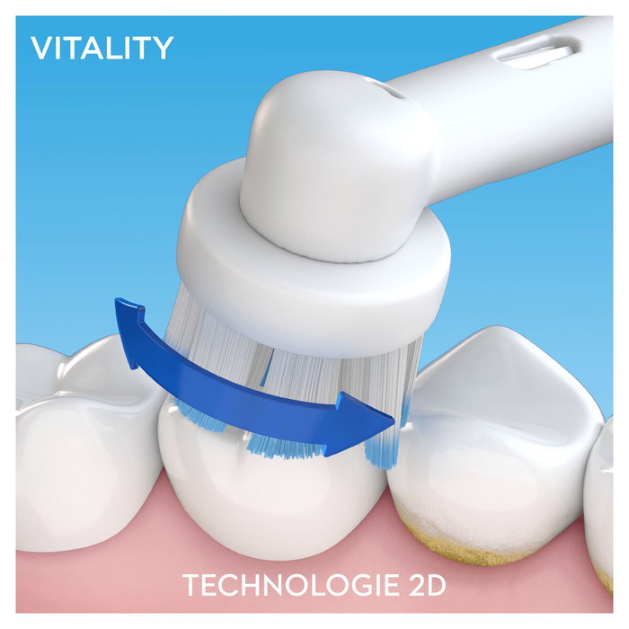 Brosse à dents électrique Oral-B VITALITY 100 SENTIVE ULTRA THIN Blanc Brosse à dents électrique Oral-B VITALITY 100 SENTIVE ULTRA THIN Blanc