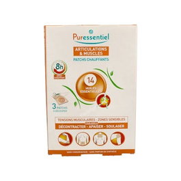 PURESSENTIEL Patch Articulations et Muscles avec chaleur (3 pièces)
