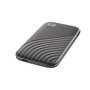 Western Digital SSD externe My Passport 2 To NVMe, USB-C/USB 3.2, Gris, lecture 1050 Mo/s, écriture 1000 Mo/s, chiffrement AES 256
