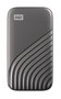 Western Digital SSD externe My Passport 2 To NVMe, USB-C/USB 3.2, Gris, lecture 1050 Mo/s, écriture 1000 Mo/s, chiffrement AES 256