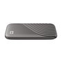 Western Digital SSD externe My Passport 2 To NVMe, USB-C/USB 3.2, Gris, lecture 1050 Mo/s, écriture 1000 Mo/s, chiffrement AES 256