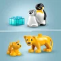 Lego Duplo 10442 Familles d'animaux sauvages - Pingouins et Lions, Jeu de construction éducatif 2 ans et plus, 10 pièces