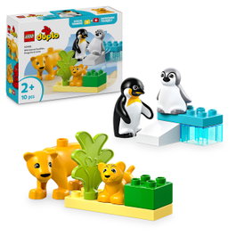 LEGO DUPLO Familles d'animaux sauvages : pingouins et lions 10442