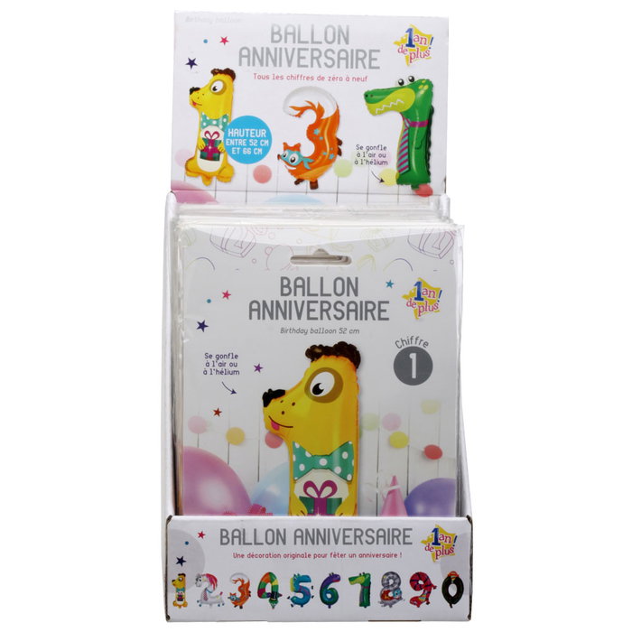 Party Time Globo Chiffre 52-66 cm