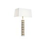 Lampe de bureau Home ESPRIT Blanc Beige Doré 50 W 220 V