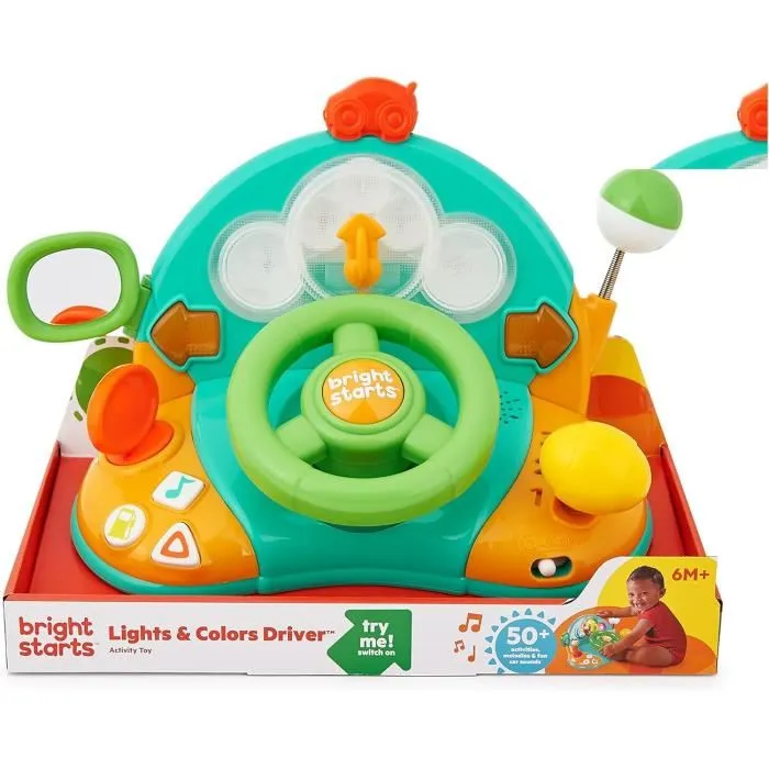 Bright Starts Volant Interactif Lumières et Couleurs Apprentissage Chiffres et Sons