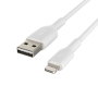 Belkin CAA001BT1MWH Câble Lightning vers USB-A Boost Charge 1m Blanc
