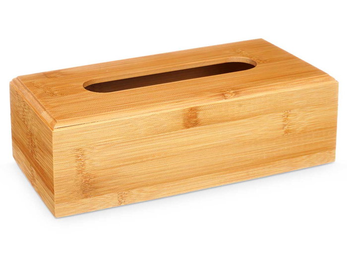 Berilo Boîte à mouchoirs en bambou naturel