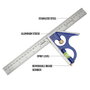 Workpro Équerre 300 mm Aluminium