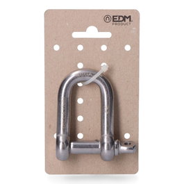 Edm Manille en acier inoxydable AISI316, Ø12 mm, résistant à la corrosion, charge max 1200 kg