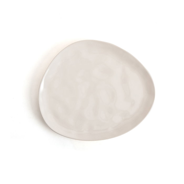 Bidasoa Assiette Irrégulière Cosmos en Céramique Blanc Brillant 23 cm (6 Unités)