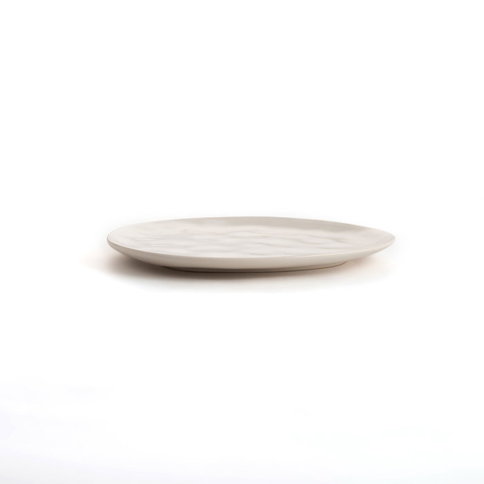 Bidasoa Assiette Irrégulière Cosmos en Céramique Blanc Brillant 23 cm (6 Unités)