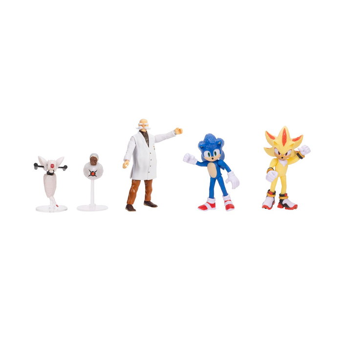 JAKKS PACIFIC Sonic - Multipack de 5 Figurines Articulées 6 cm - Série 4 - Multilingue JAKKS PACIFIC Sonic - Multipack de 5 Figurines Articulées 6 cm - Série 4 - Multilingue