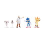 JAKKS PACIFIC Sonic - Multipack de 5 Figurines Articulées 6 cm - Série 4 - Multilingue