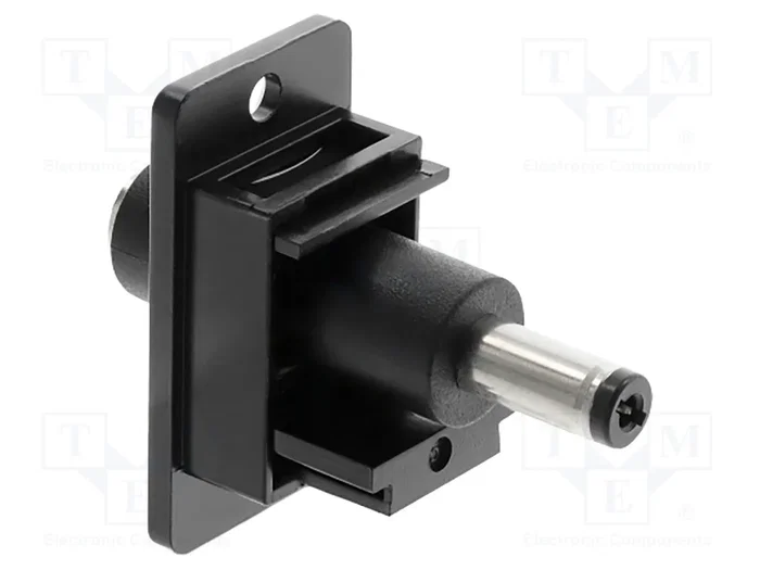 DELOCK Connecteur DC Keystone 5,5/2,1 noir